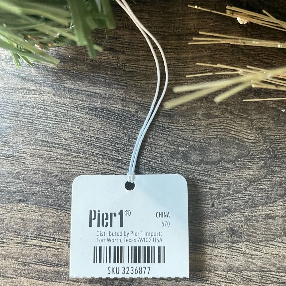 Pier 1 Gold and Brown Ornament Unlit Garlands